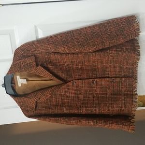 CLOTHES Multicolor Tweed Raw Hem Jacket